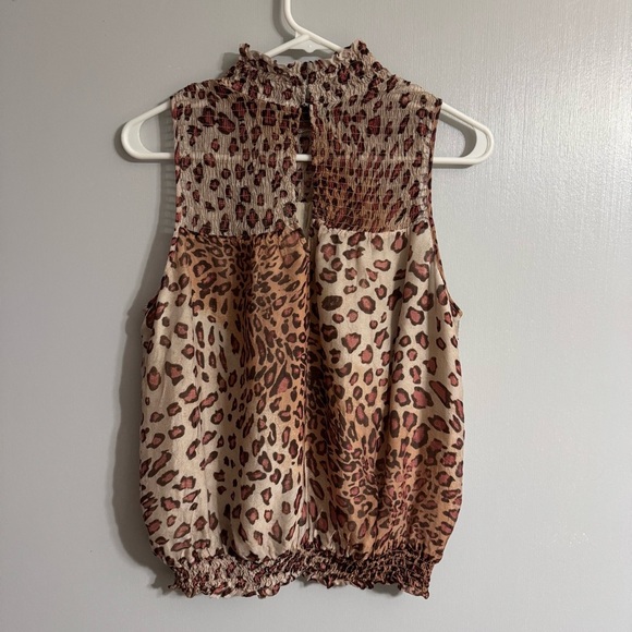 Ramy Brook New York Leopard Print Sleeveless Top Size Large - Picture 5 of 13